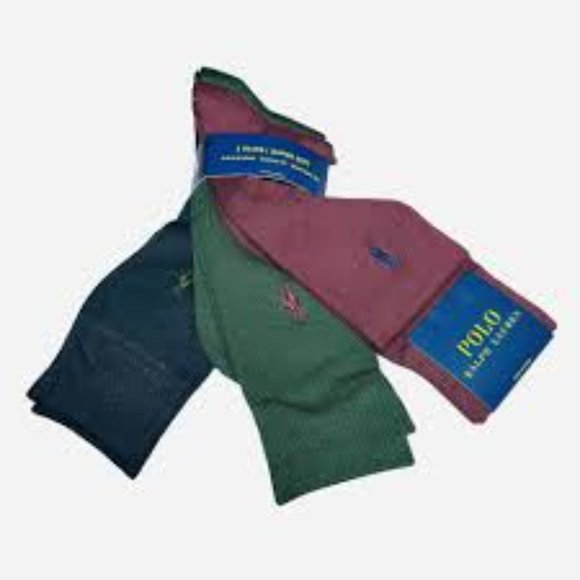 POLO RALPH LAUREN MEN 3pk Socks - Picture 1 of 2